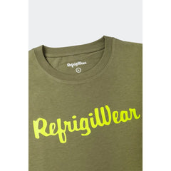 Refrigiwear Army Cotton Tee with Contrast Logo -   -  Refrigiwear.