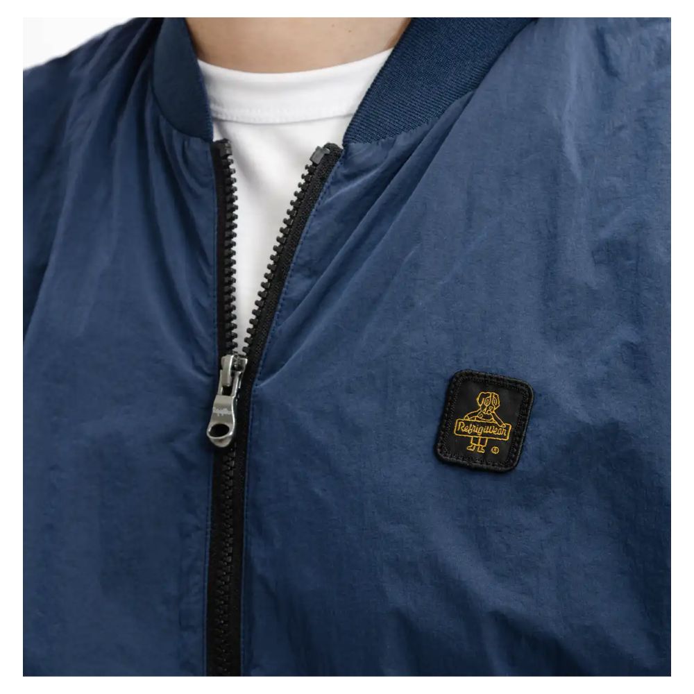 Refrigiwear Elevated Casual Blue Bomber Jacket -   -  Refrigiwear.