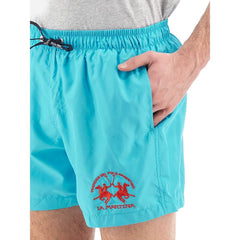 La Martina Blue Polyester Men Swimwear -   -  La Martina.