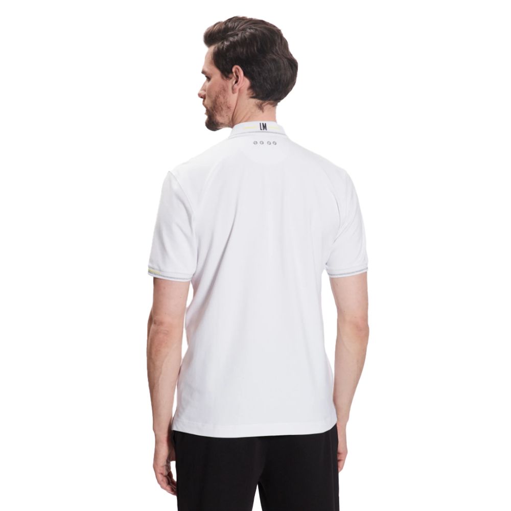 La Martina Elegant Cotton-Blend Polo with Glitter Accent -   -  La Martina.