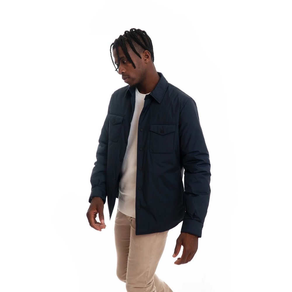 People Of Shibuya Chic Technical Fabric Jacket with Button Closure -   -  People Of Shibuya.