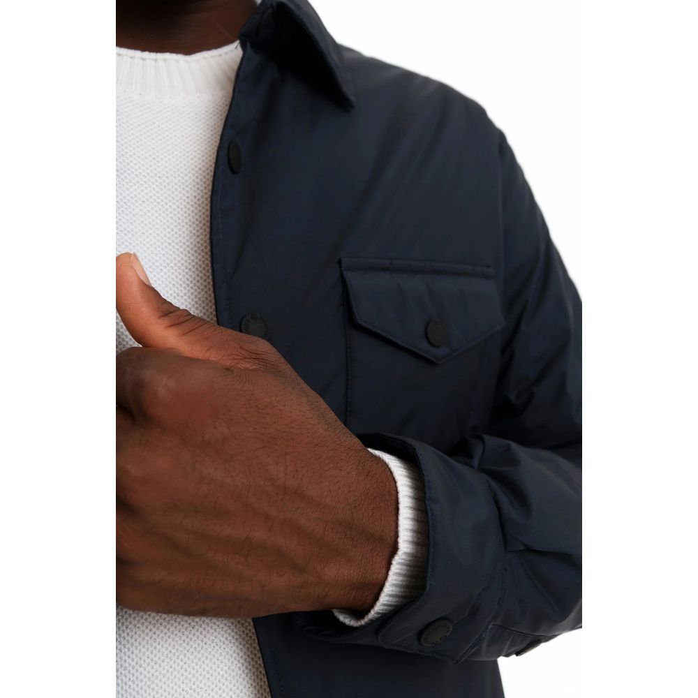 People Of Shibuya Chic Technical Fabric Jacket with Button Closure -   -  People Of Shibuya.