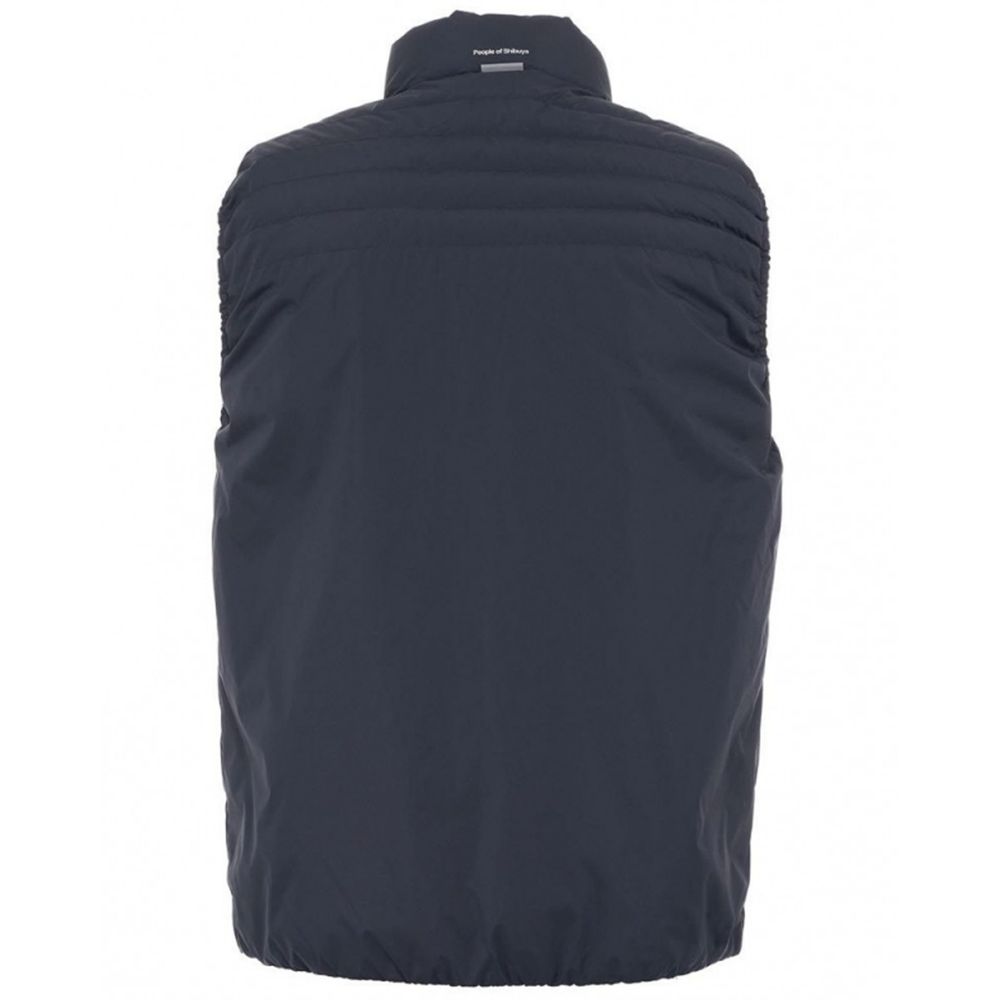 People Of Shibuya Sleek Blue Puffer Vest for a Modern Look -  Vests for Men Suits -  People Of Shibuya.