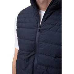 People Of Shibuya Sleek Blue Puffer Vest for a Modern Look -  Vests for Men Suits -  People Of Shibuya.