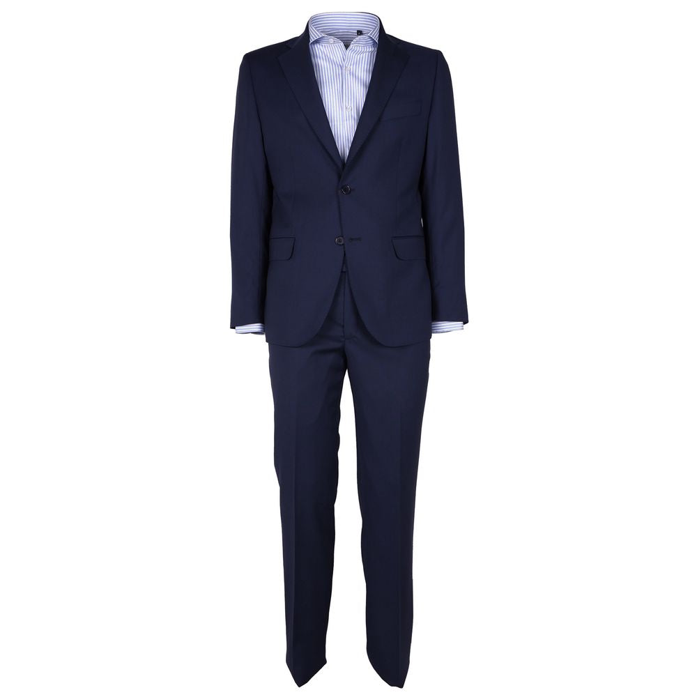 Made in Italy Blue Wool Men Suit -   -  Made in Italy.