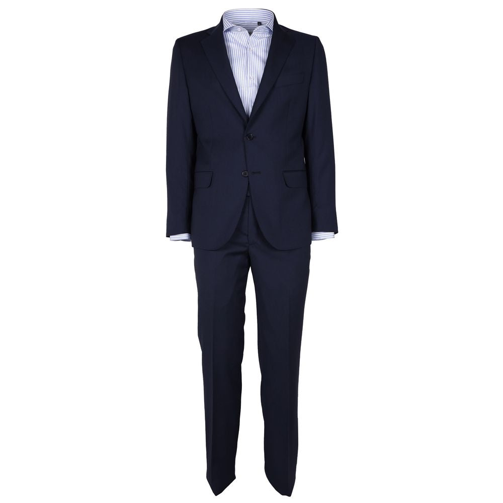 Made in Italy Blue Wool Men's Suit -   -  Made in Italy.