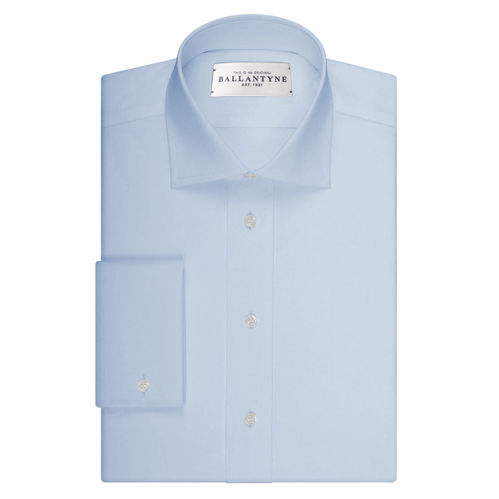 Ballantyne Blue Cotton Men's Shirt -   -  Ballantyne.