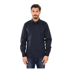 Ballantyne Blue Cotton Men's Shirt -   -  Ballantyne.