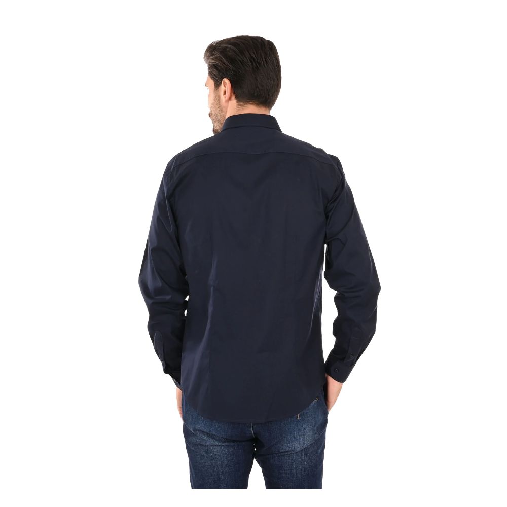 Ballantyne Blue Cotton Men's Shirt -   -  Ballantyne.