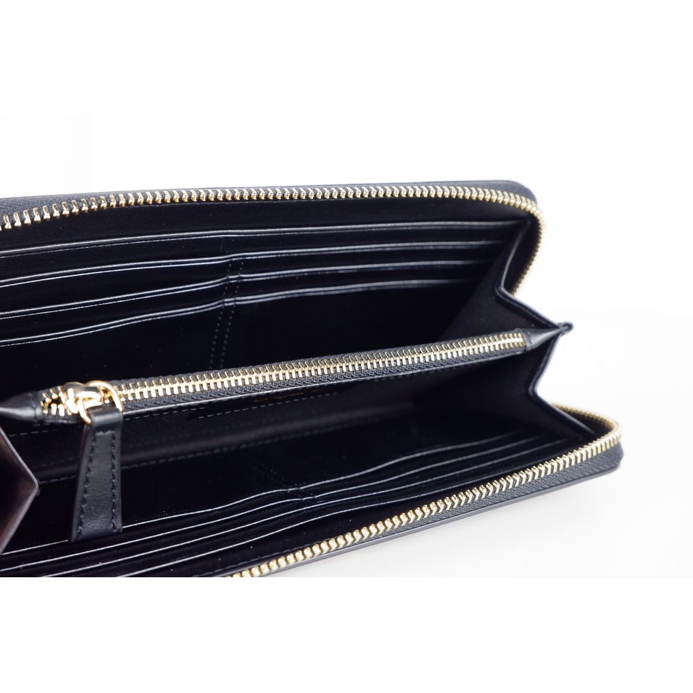 Ungaro Elegant Leather Zippered Wallet in Classic Black -   -  Ungaro.