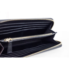 Ungaro Elegant Leather Zippered Wallet in Classic Black -   -  Ungaro.
