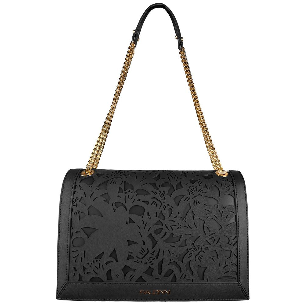 Baldinini Trend Black Calfskin Women Crossbody Bag -  Luxury Cross Body Bag for Women -  Baldinini Trend.