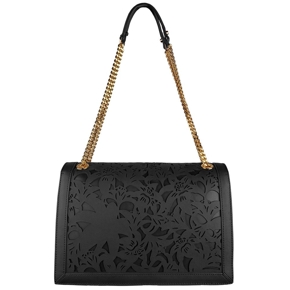 Baldinini Trend Black Calfskin Women Crossbody Bag -  Luxury Cross Body Bag for Women -  Baldinini Trend.