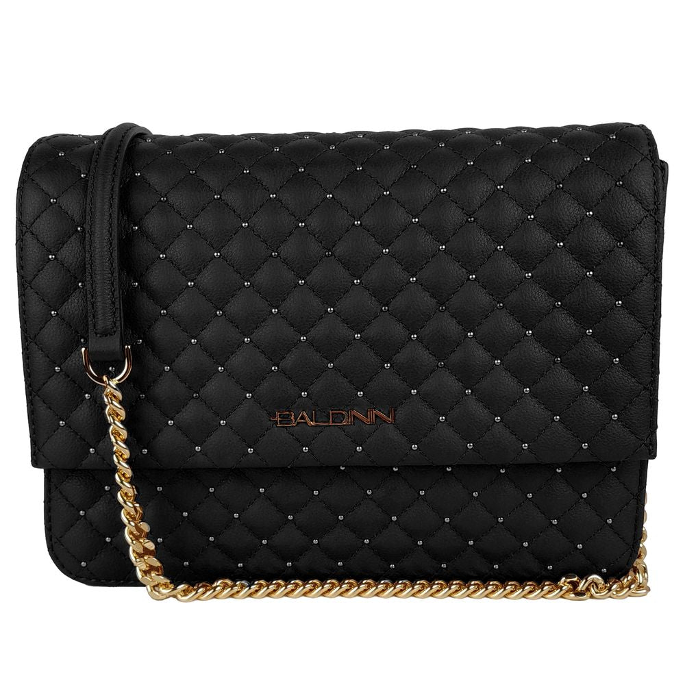 Baldinini Trend Black Calfskin Women Crossbody Bag -  Luxury Cross Body Bag for Women -  Baldinini Trend.