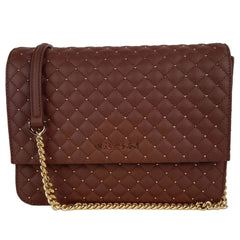 Baldinini Trend Brown Calfskin Women Crossbody Bag -  Luxury Cross Body Bag for Women -  Baldinini Trend.