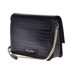 Baldinini Trend Black Calfskin Women Crossbody Bag -   -  Baldinini Trend.