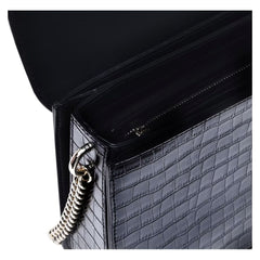 Baldinini Trend Black Calfskin Women Crossbody Bag -   -  Baldinini Trend.