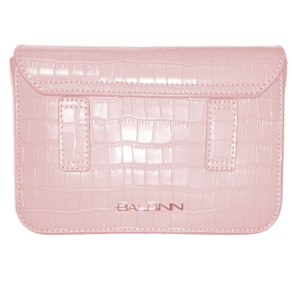 Baldinini Trend Pink Calfskin Women Clutch -  Luxury Clutch Bag for Women -  Baldinini Trend.