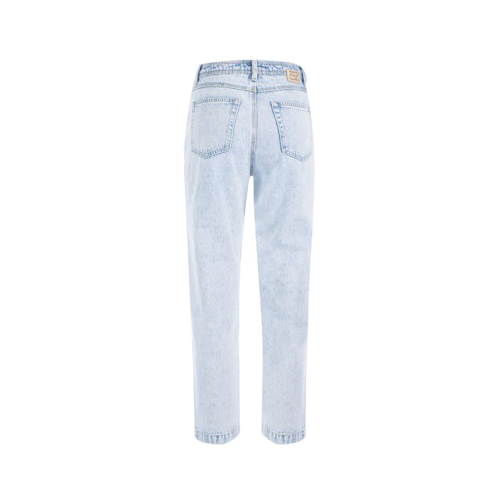 Yes Zee Blue Cotton Women High-Waisted Jean -   -  Yes Zee.