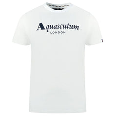 Aquascutum White Cotton Men T-Shirt -   -  Aquascutum.