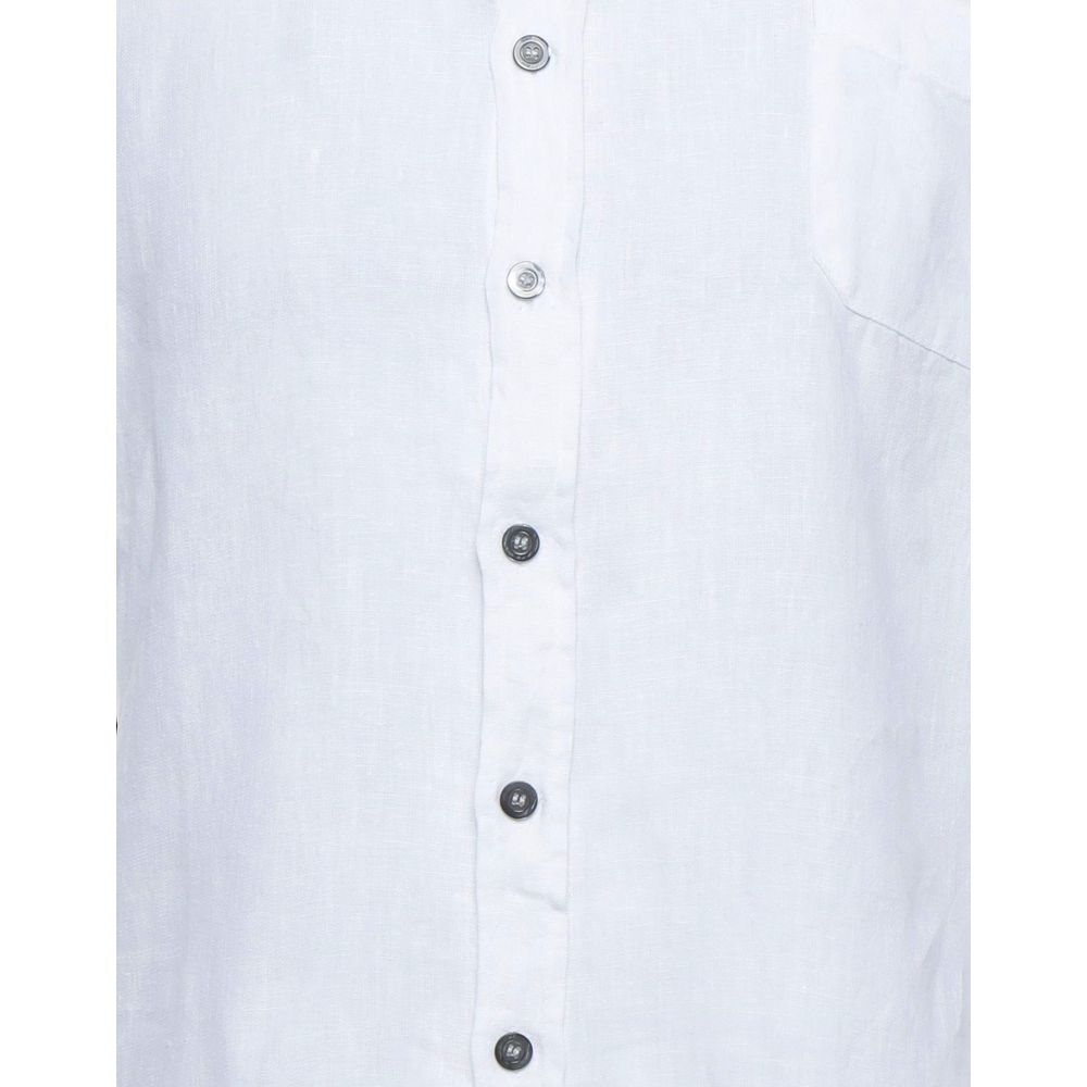 Alpha Studio Elegant White Linen Shirt for Men -   -  Alpha Studio.