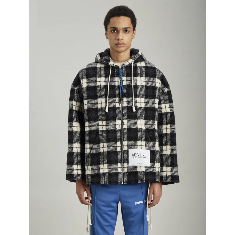 Palm Angels Black Cashmere Men Sweater Jacket -   -  Palm Angels.