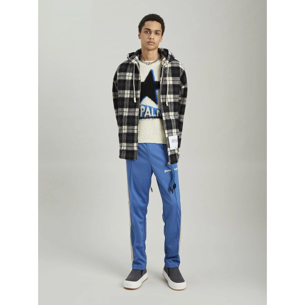 Palm Angels Black Cashmere Men Sweater Jacket -   -  Palm Angels.