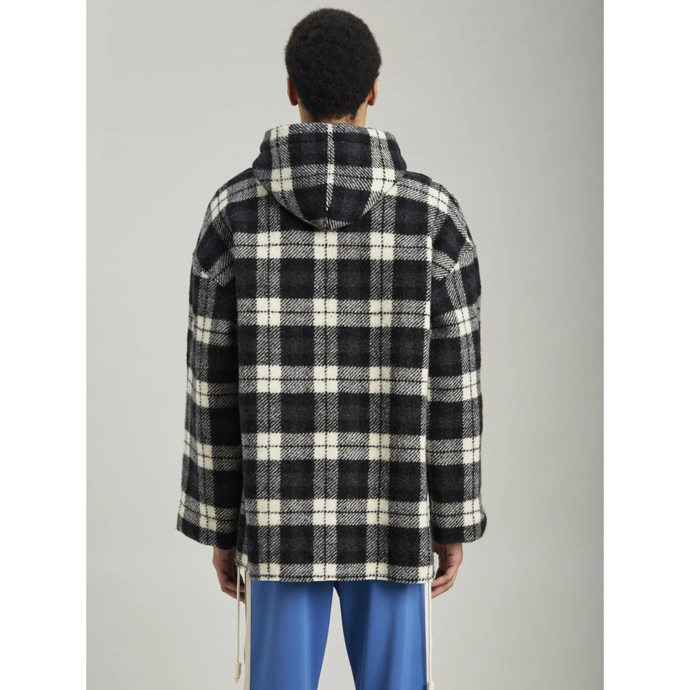 Palm Angels Black Cashmere Men Sweater Jacket -   -  Palm Angels.