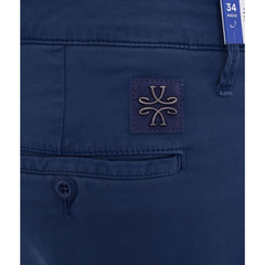 Jacob Cohen Elegant Slim Fit Chino Trousers in Blue -   -  Jacob Cohen.