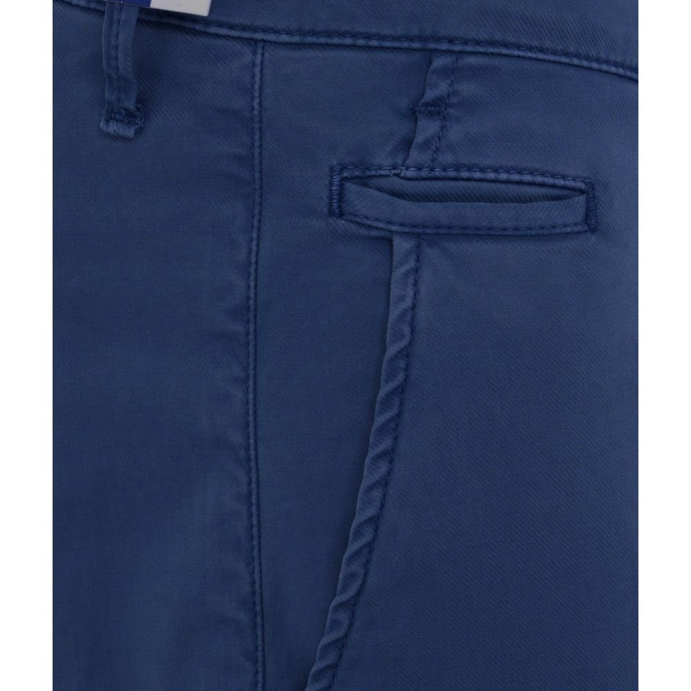 Jacob Cohen Elegant Slim Fit Chino Trousers in Blue -   -  Jacob Cohen.