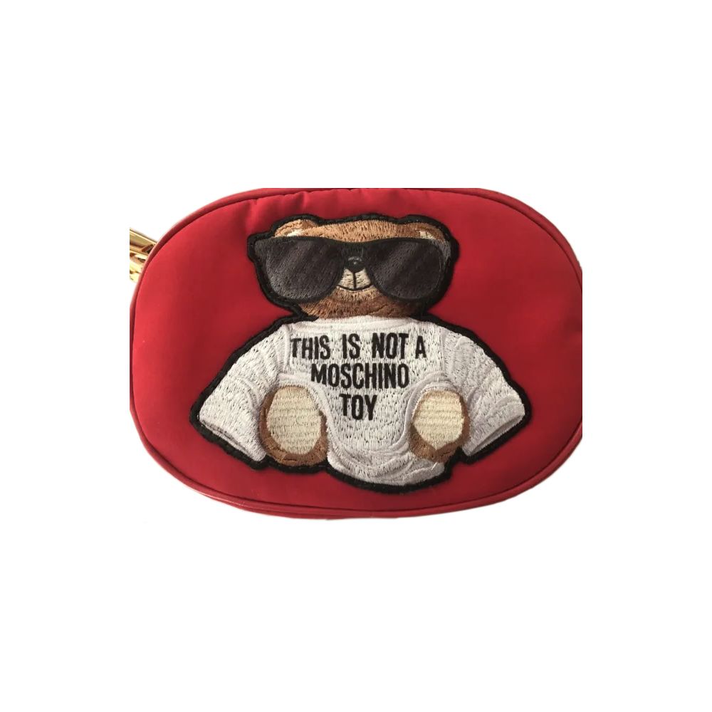 Moschino Couture Chic Embroidered Nylon Belt Bag in Pink -  Luxury Belt Bag for Women -  Moschino Couture.
