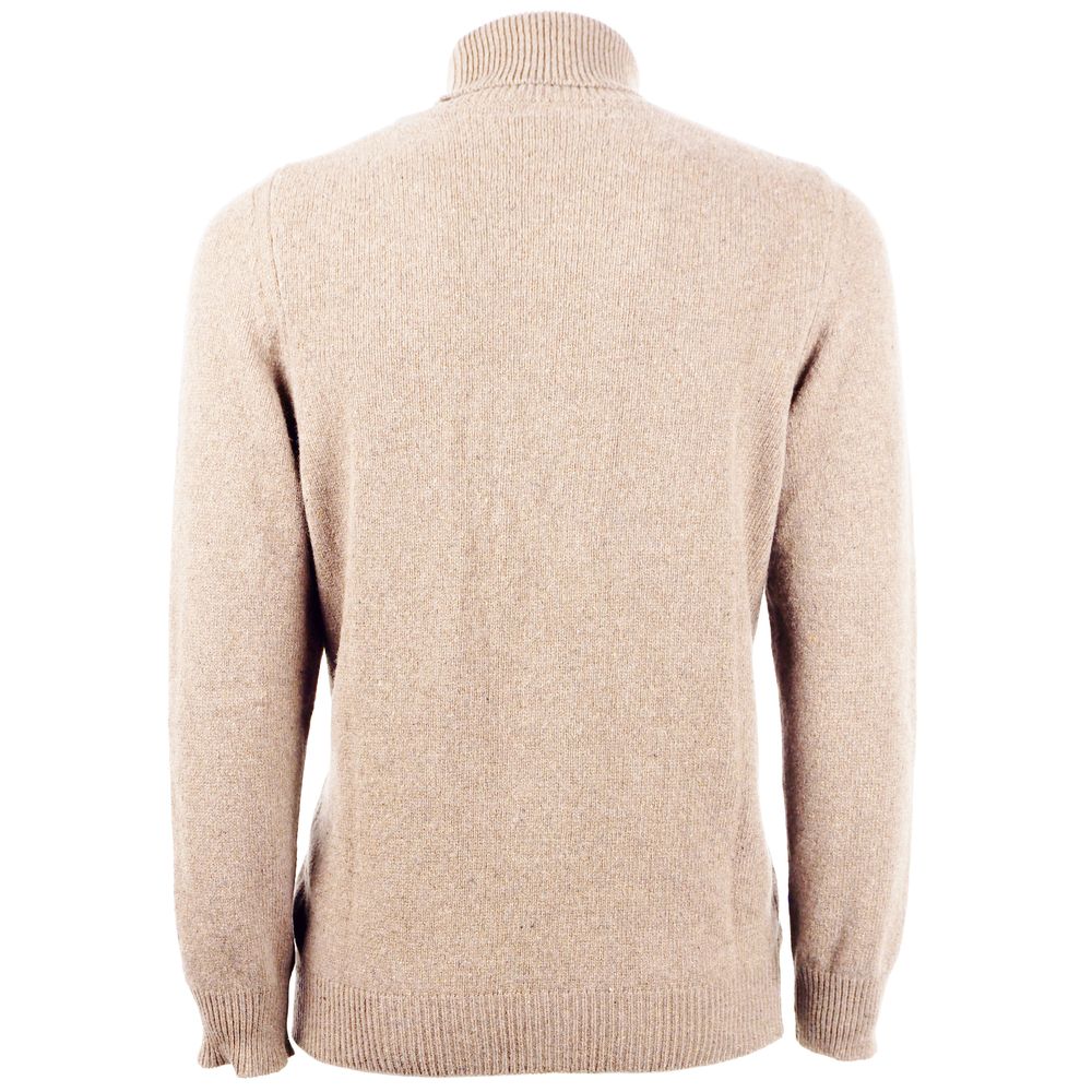 Emilio Romanelli Beige Cashmere Men Sweater -   -  Emilio Romanelli.