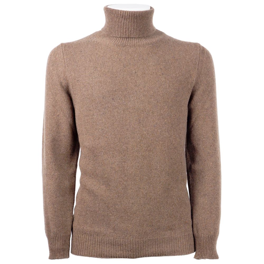 Emilio Romanelli Brown Cashmere Men Sweater -   -  Emilio Romanelli.