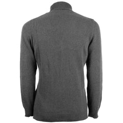 Emilio Romanelli Gray Cashmere Men Turtleneck Sweater -   -  Emilio Romanelli.