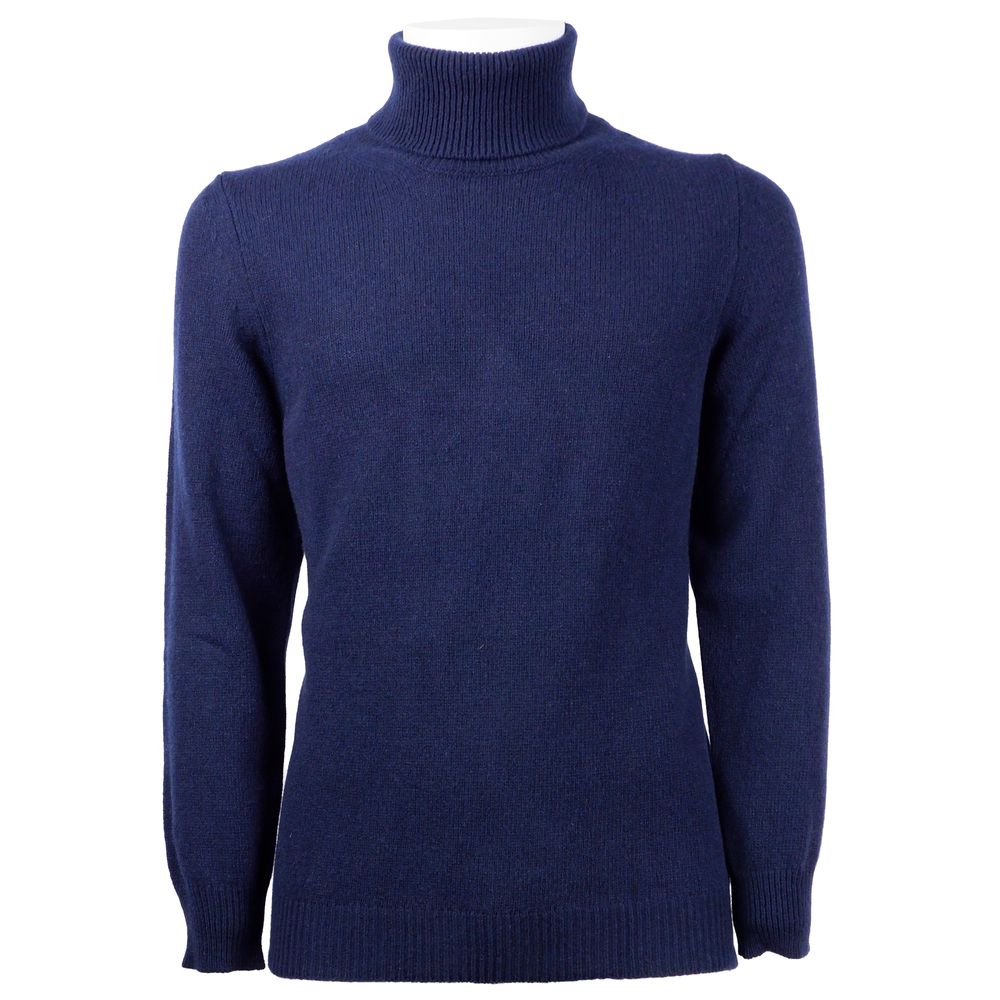 Emilio Romanelli Blue Cashmere Men Sweater -   -  Emilio Romanelli.