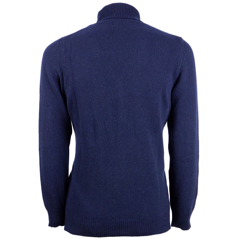 Emilio Romanelli Blue Cashmere Men Sweater -   -  Emilio Romanelli.
