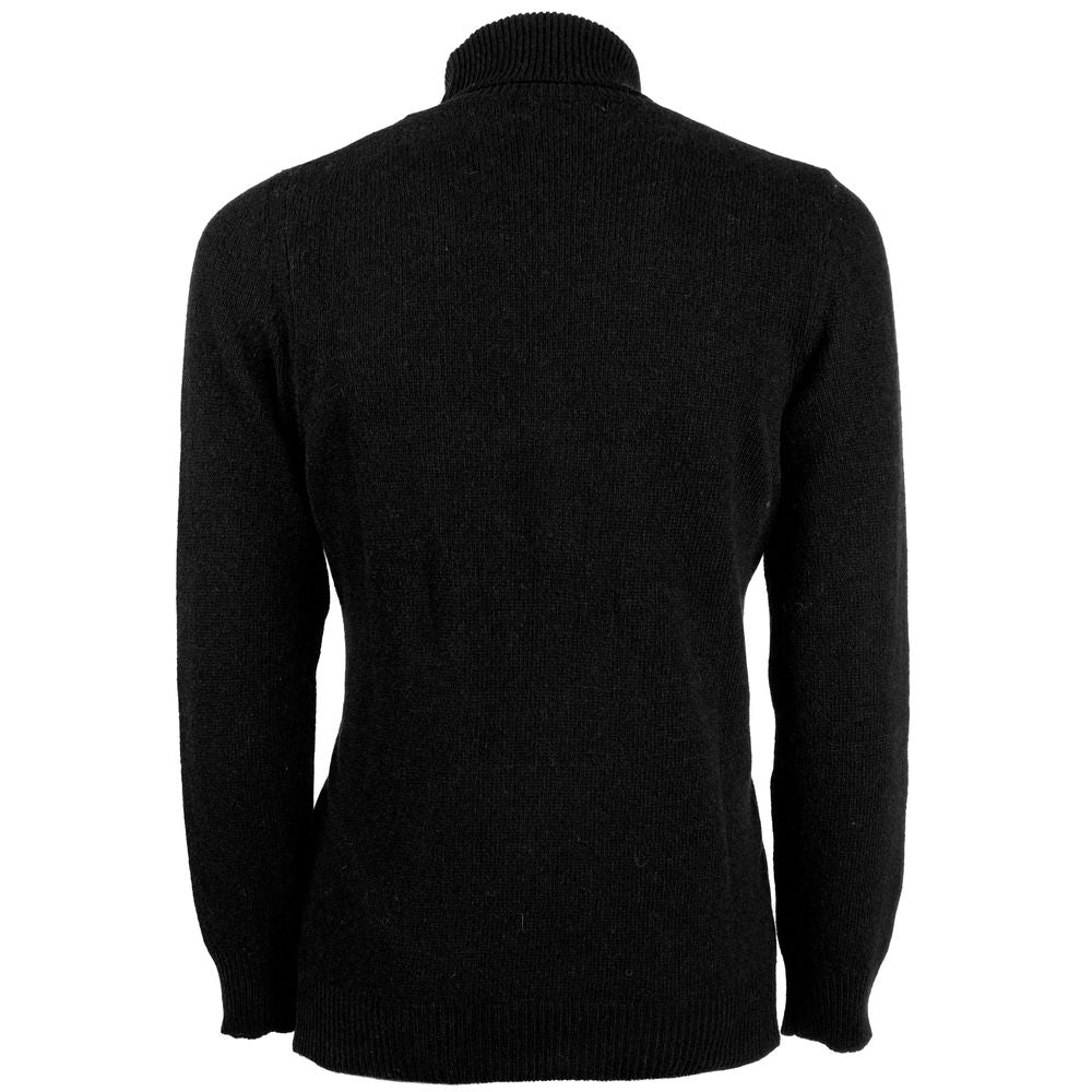 Emilio Romanelli Black Cashmere Men Sweater -   -  Emilio Romanelli.