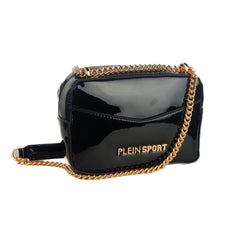 Plein Sport Elegant Black Chain Strap Shoulder Bag -   -  Plein Sport.