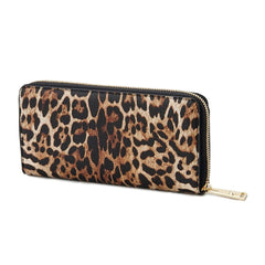 Plein Sport Sleek Designer Zipper Wallet with Gold Accents -   -  Plein Sport.
