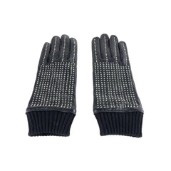 Cavalli Class Black Lambskin Men Glove -   -  Cavalli Class.