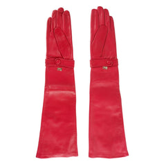 Cavalli Class Red Lambskin Women Glove -   -  Cavalli Class.