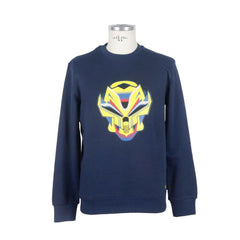Bikkembergs Blue Cotton Men Sweater -   -  Bikkembergs.