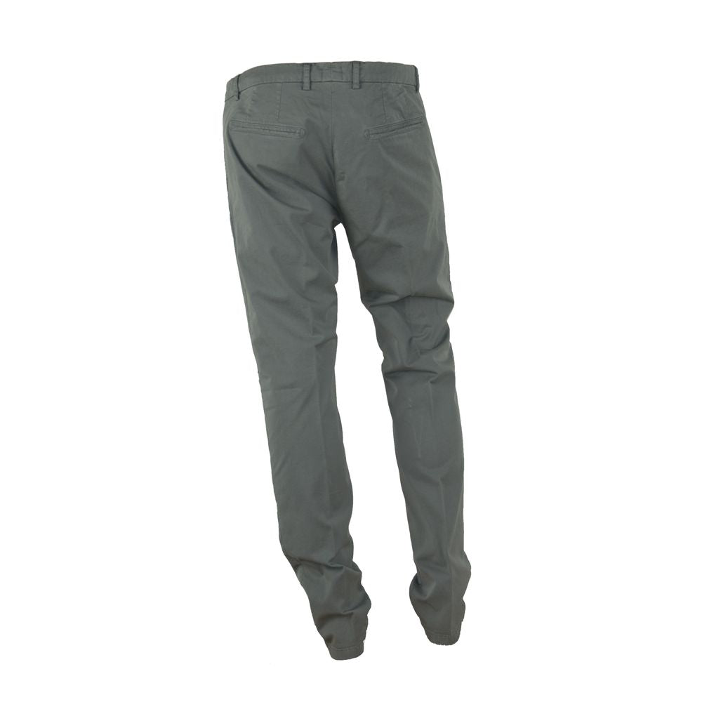 Made in Italy Elegant Summer Italian Cotton Trousers -   -  Made in Italy.