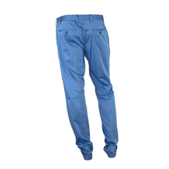 Made in Italy Light Blue Cotton Men Trouser -   -  Made in Italy.