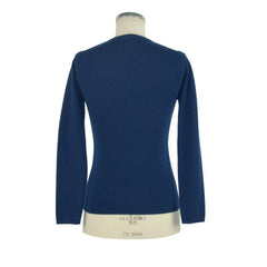 Emilio Romanelli Blue Cashmere Women Sweater -   -  Emilio Romanelli.
