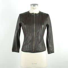 Emilio Romanelli Black Leather Women Jacket -   -  Emilio Romanelli.