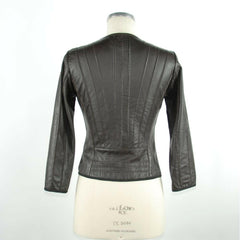 Emilio Romanelli Black Leather Women Jacket -   -  Emilio Romanelli.