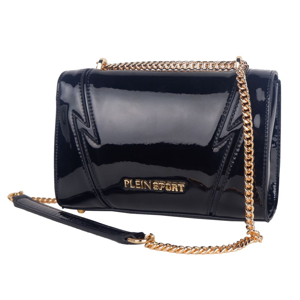 Plein Sport Chic Patent Effect Chain Shoulder Bag -   -  Plein Sport.