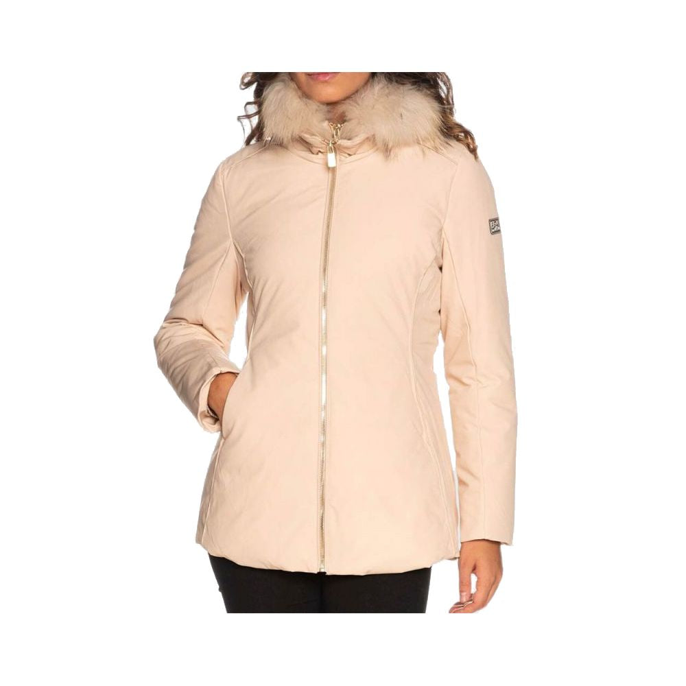 Yes Zee Beige Polyamide Women's Jacket -   -  Yes Zee.