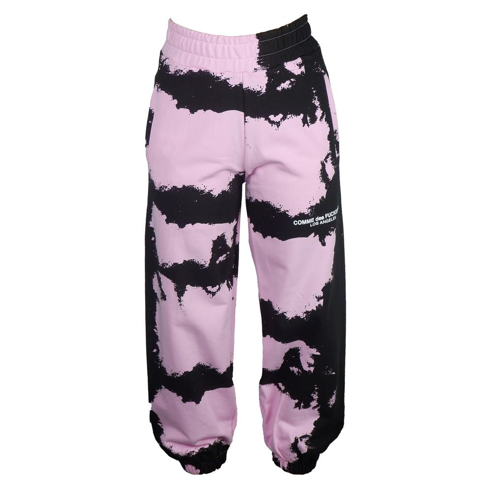 Comme Des Fuckdown Chic Pink Print Cotton Track Pants -   -  Comme Des Fuckdown.